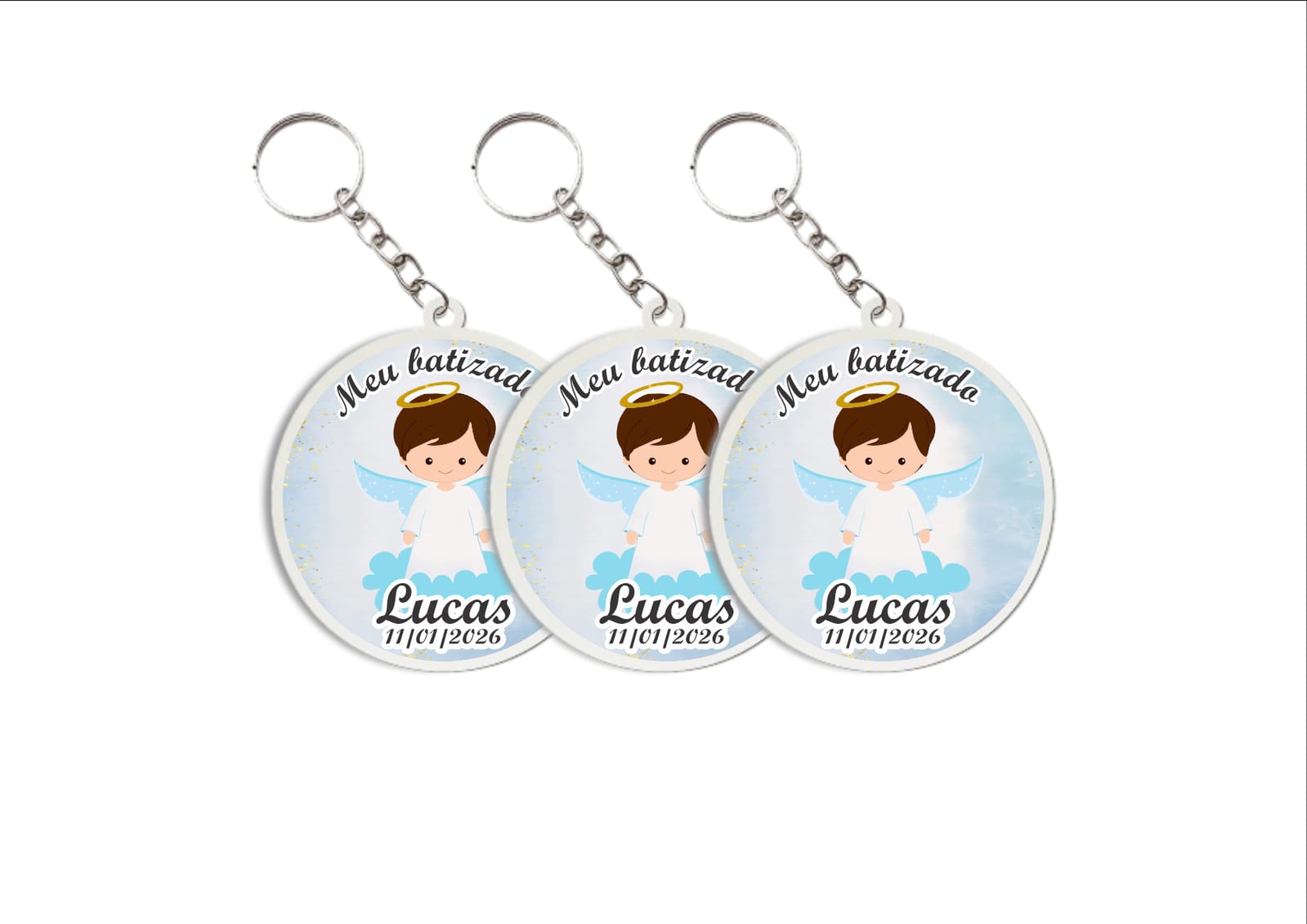 Chaveiro redondo menino