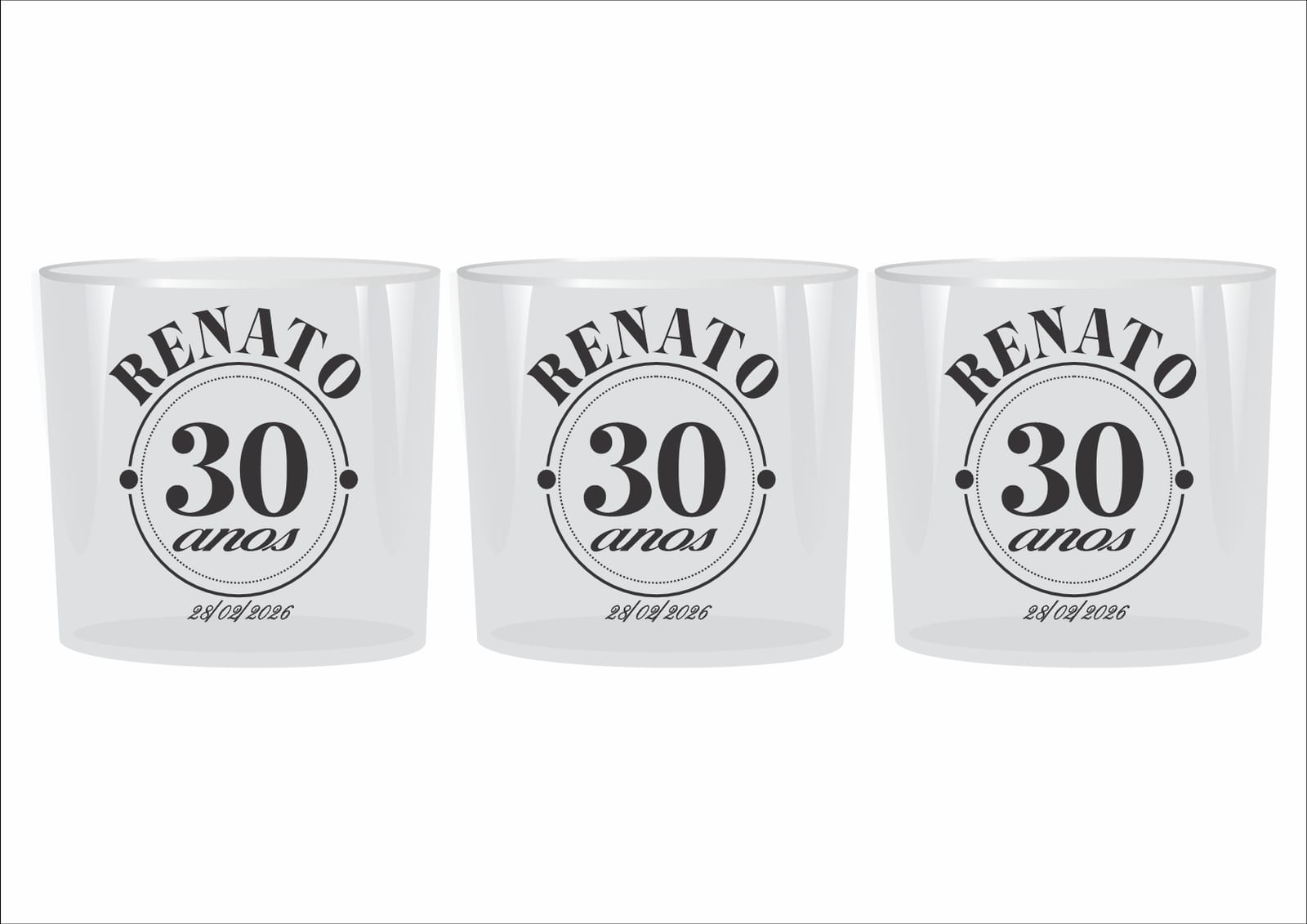 Copo de whisky cristal