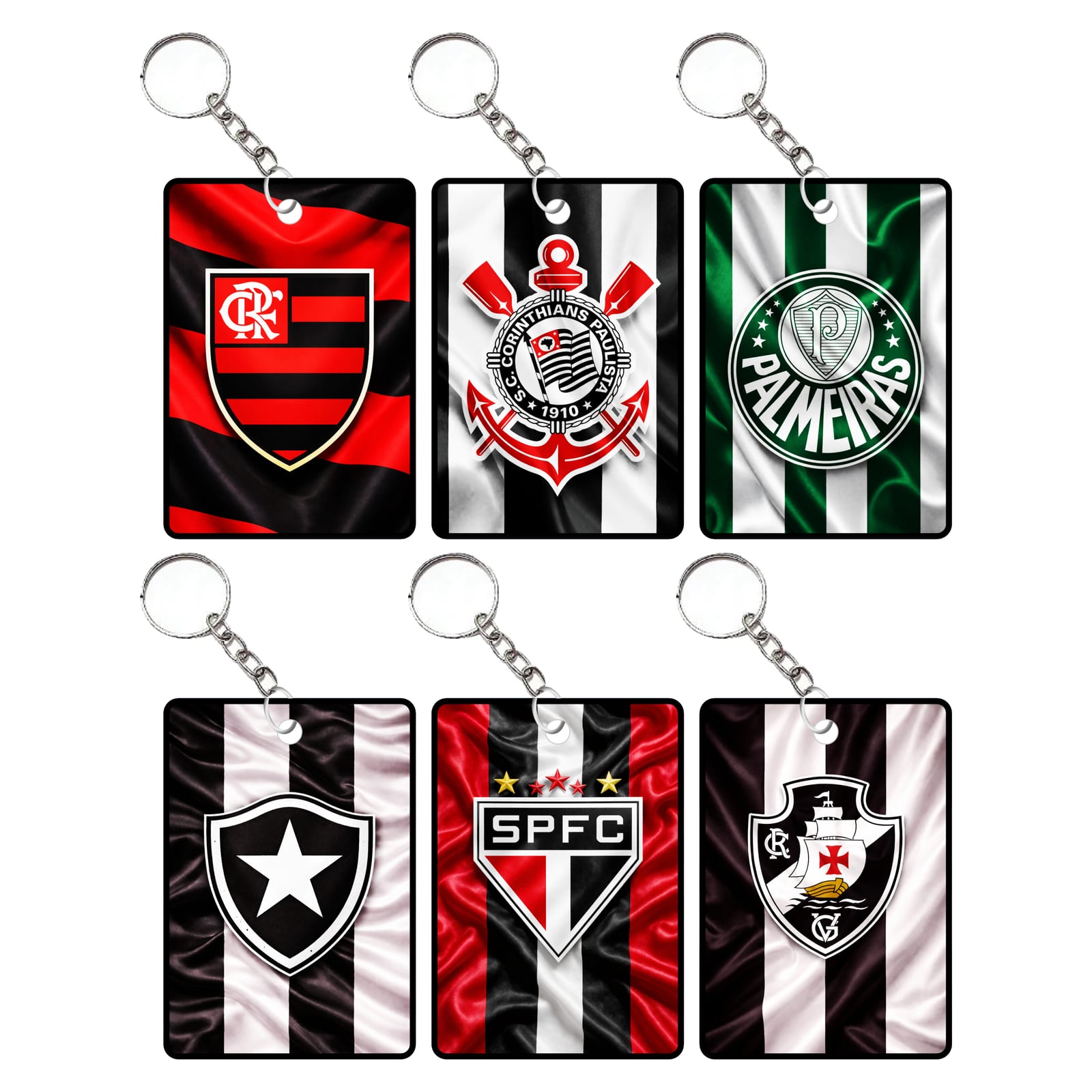 Chaveiro tema time futebol