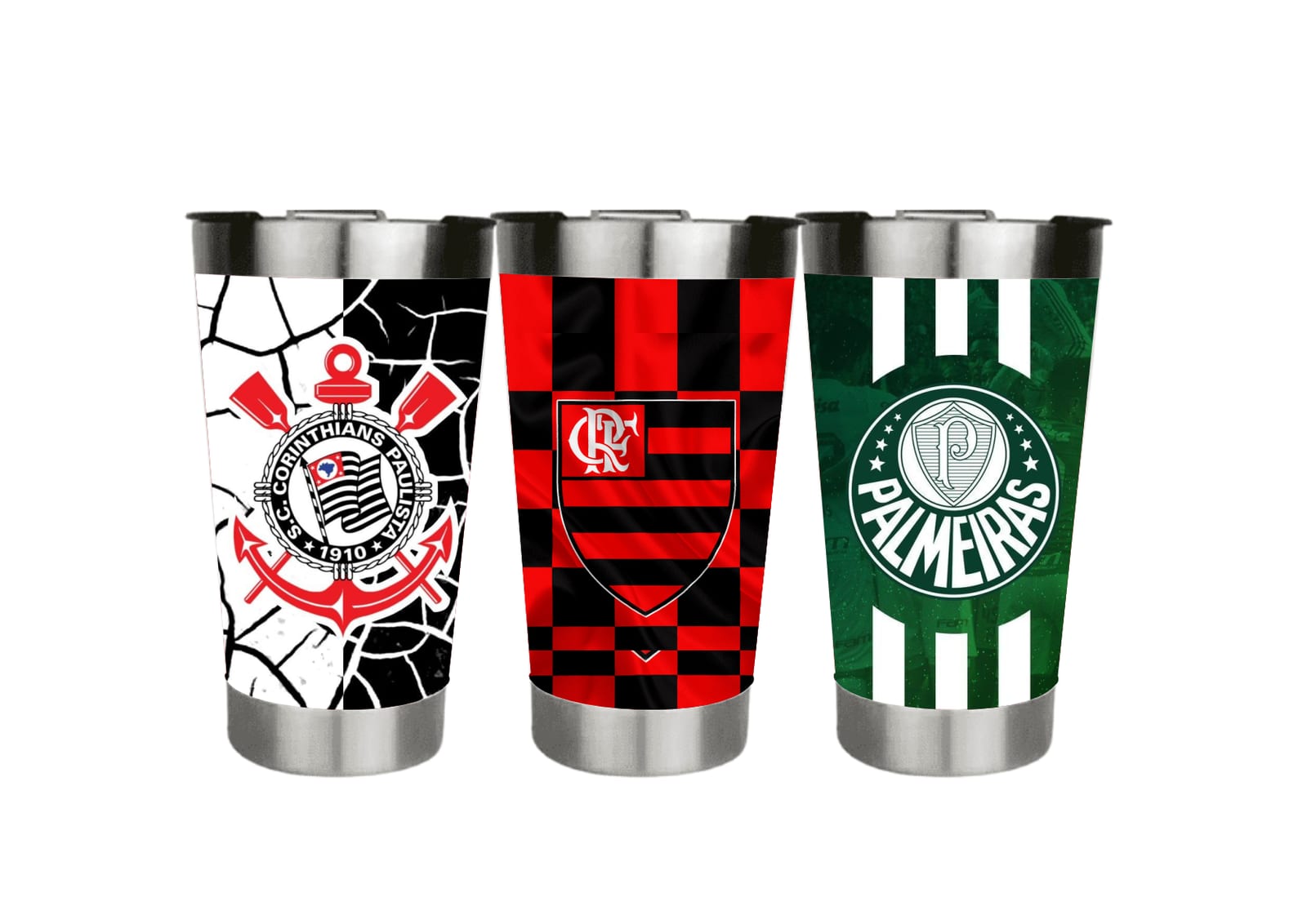 Copo térmico tema futebol