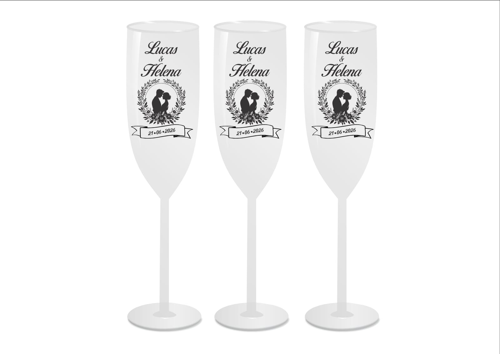 Taça de champanhe cristal